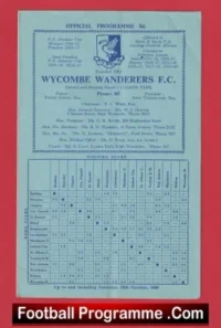 Wycombe Wanderers v Kettering Town 1960