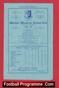 Wycombe Wanderers v Kingstonian 1953