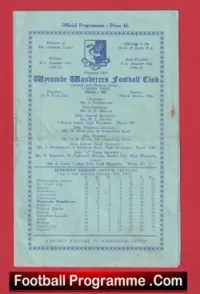 Wycombe Wanderers v Maidenhead United 1953