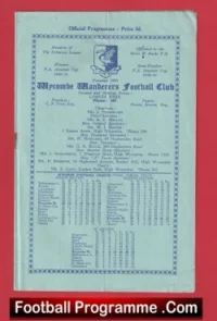 Wycombe Wanderers v Sutton United 1953