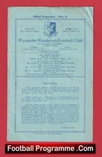 Wycombe Wanderers v Tufnell Park 1950 – Reserves