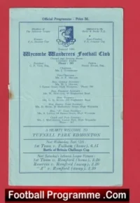 Wycombe Wanderers v Tufnell Park 1951