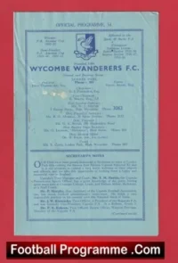 Wycombe Wanderers v Uganda 1956