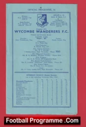 Wycombe Wanderers v Woking 1956