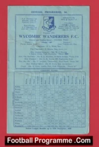 Wycombe Wanderers v Woking 1959