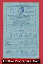 Wycombe Wanderers v Woking 1959