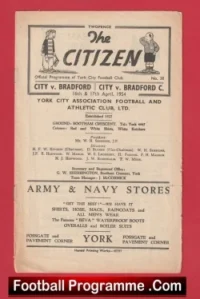 York City v Bradford City 1954