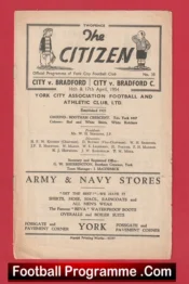 York City v Bradford City 1954