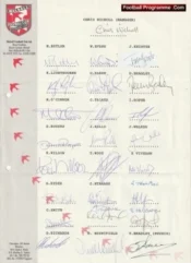 Walsall Football Club Multi Autographed Signed Team 1990s
