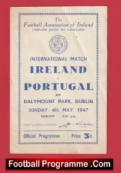 Ireland v Portugal 1947 – at Dalymount Park – Dublin Eire