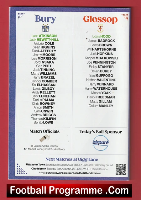 Bury v Glossop 2023 - First Game Back Gigg Lane - Image 3