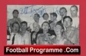 Oxford United Football Club Multi Autographed Signed Picture 1964