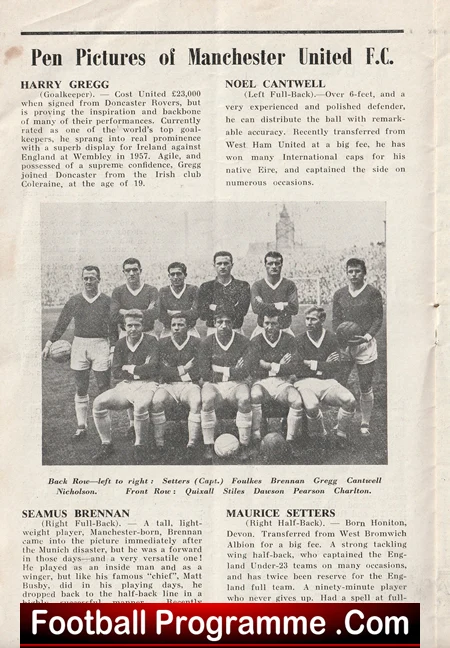 Chester City v Manchester United 1961 - Signed Rare Programme - Image 4