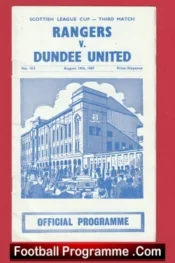 Glasgow Rangers v Dundee United 1967 – Sir Alex Ferguson Player