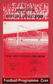 Aberdeen v Fortuna Dusseldorf 1978 – Ferguson 1st Season Manager