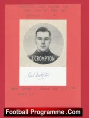 Manchester United Jack Crompton Autograph Picture 1940s Man Utd