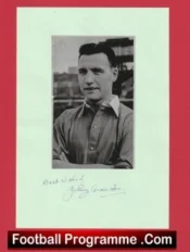 Manchester United Johnny Anderson Autograph Signed Picture 1940s