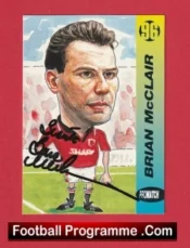Manchester United Brian McClair Man Utd Signed Football Card Autograph