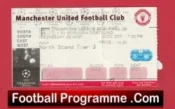 Manchester United v Borussia Dortmund 1997 – Semi Final Match Ticket