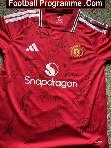 Manchester United Multi Autographed Signed Away Football Shirt 2026 - 2027 - Image 2