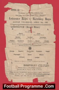 Leicester City v Barnsley 1945 – Schoolboys School Boys