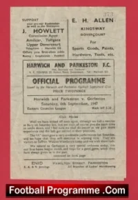 Harwich Parkeston v Gorleston 1947