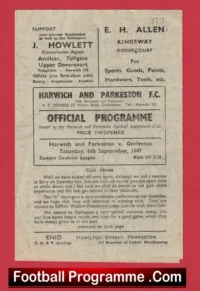Harwich Parkeston v Gorleston 1947