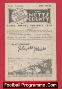Notts County v Bradford City 1945 – 1940s