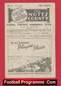 Notts County v Bradford City 1945 – 1940s