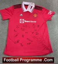 Manchester United Multi Autographed Signed Womens Football Shirt 2022 2023