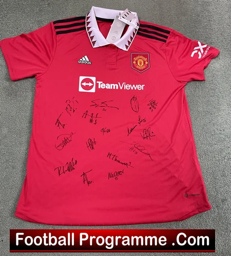 Manchester United Multi Autographed Signed Womens Football Shirt 2022 2023 - Image 2