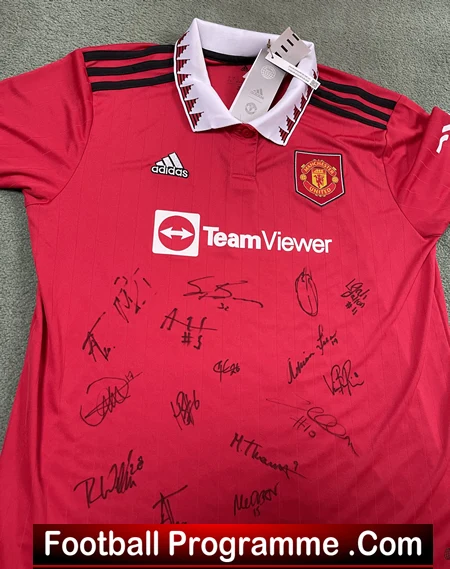 Manchester United Multi Autographed Signed Womens Football Shirt 2022 2023 - Image 7