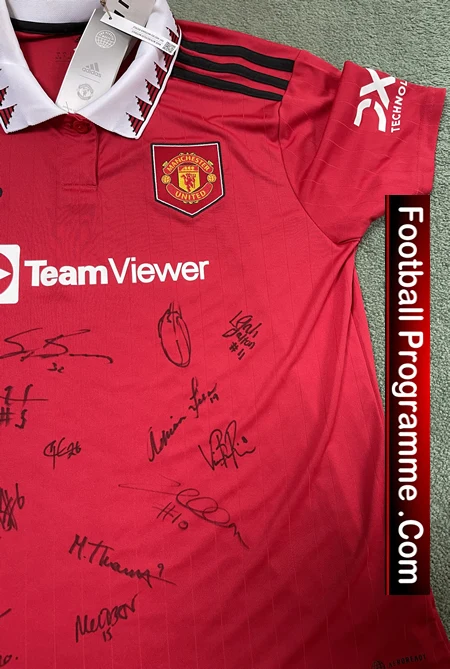 Manchester United Multi Autographed Signed Womens Football Shirt 2022 2023 - Image 6