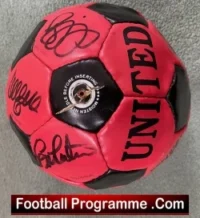Manchester United Multi Signed Football Ball 1995 Cantona Beckham Ferguson