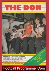 Aberdeen v Akranes 1983 – European Cup Alex Ferguson Manager