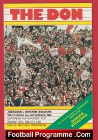 Aberdeen v Beveren 1983 – European Cup Alex Ferguson Manager