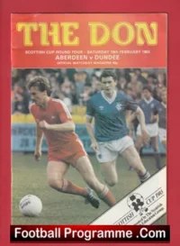 Aberdeen v Dundee 1983 – Scottish Cup Alex Ferguson Manager