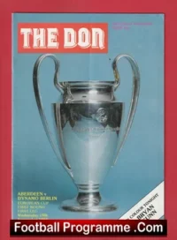 Aberdeen v Dynamo Berlin 1984 – European Cup Alex Ferguson Manager