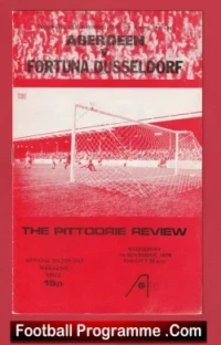 Aberdeen v Fortuna Dusseldorf 1978 – Ferguson 1st Season Manager