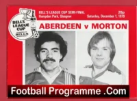 Aberdeen v Morton 1979 League Cup Semi Final Ferguson Manager