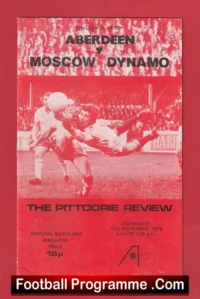 Aberdeen v Moscow Dynamo 1978 – Challenge Match Alex Ferguson