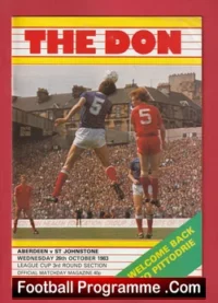 Aberdeen v St Johnstone 1983 – League Cup Alex Ferguson Manager