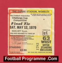 Arsenal v Manchester United 1979 – FA Cup Final Ticket
