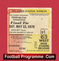 Arsenal v Manchester United 1979 – FA Cup Final Ticket