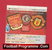 Arsenal v Manchester United 1998 – Charity Shield Football Ticket Wembley