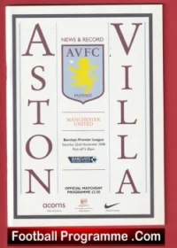 Aston Villa v Manchester United 2007 – Man Utd