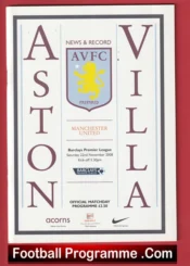 Aston Villa v Manchester United 2007 – Man Utd