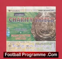 Chelsea v Manchester United 1997 – Charity Shield Ticket