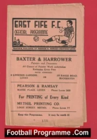 East Fife v Queens Park 1962 – Old Football Programme