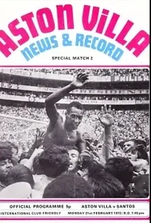 Aston Villa v Santos 1972 – Brazil Pele – Club Friendly Match